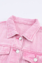 Дамско дънково яке в розово, 100% памук, снимка 11