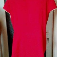 Червена блуза с красива яка❤🍀М/L,L❤🍀арт.535, снимка 4 - Корсети, бюстиета, топове - 29372960