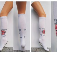 3/4 чорапи с фолклорни мотиви 108, снимка 1 - Дамски чорапи - 42893576