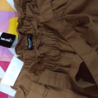 Макси Дамски Панталони  висока талия с еластичен колан с врзъки размер ХЛ ХХЛ, снимка 3 - Панталони - 42788223