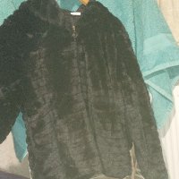 Черно Палто с цип, снимка 5 - Палта, манта - 38068352