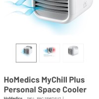 Въздушен охладител Personal Space Cooler, MyChill Plus – голям, 1,8 метра охлаждаща площ, снимка 4 - Климатици - 44386119