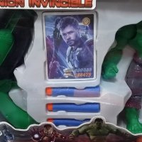 Комплекти на Хълк - фигурка + пистолет нърф (Hulk), снимка 1 - Фигурки - 38617310