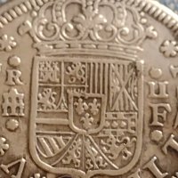 Сребърна монета 2 реала 1723г. Филип пети Сеговия Испания 28827, снимка 2 - Нумизматика и бонистика - 42930088