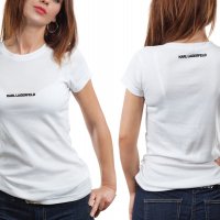Дамска тениска KARL LAGERFELD принт 10 модела всички размери, снимка 3 - Тениски - 29135124