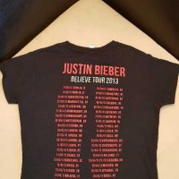 "Vintage" JUSTIN BIEBER Believe Tour 2013 T-Shirt, снимка 2 - Тениски - 29523280