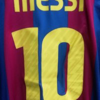 Barcelona #10 Lionel Messi Nike 2010/2011 оригинална тениска фланелка Барселона Меси L, снимка 3 - Тениски - 42923213