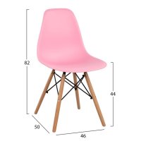 Стол трапезен Twistn PP HM8460 Розов, снимка 2 - Столове - 44295252