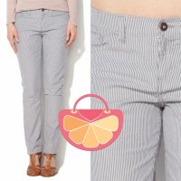 ПРОМО 🍊 TIMBERLAND 🍊 Дамски панталони STRIPED SKINNY FIT PANTS размер S и S-M, снимка 1 - Панталони - 14933502