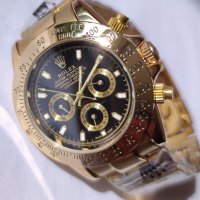 Дамски луксозен часовник Rolex Daytona Oyster Perpetual Cosmograph Gold 40 mm. Original box , снимка 1 - Дамски - 32832885