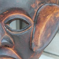 Стара дървена ритуална маска , снимка 6 - Антикварни и старинни предмети - 33894671