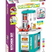 ✨ Детска кухня със светещи котлони, реалистични звуци и мивка с течаща вода, снимка 2 - Играчки за стая - 44329009