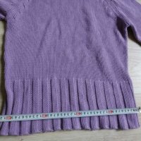 Лилав пуловер с поло на terranova , l size, снимка 4 - Блузи с дълъг ръкав и пуловери - 31177086