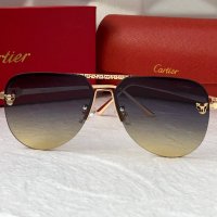 Cartier 2023 мъжки слънчеви очила авиатор унисекс дамски слънчеви очила, снимка 6 - Слънчеви и диоптрични очила - 42842614