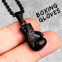 Колие боксови ръкавици - Rocky Balboa - Black, снимка 2 - Колиета, медальони, синджири - 40509501