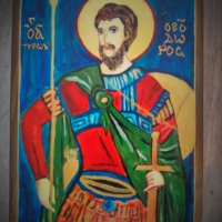 Икона на св. Теодор от Тирон, снимка 2 - Икони - 36777228