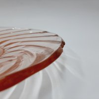 Чиния за торта, розово стъкло(5.2), снимка 3 - Сервизи - 39649824