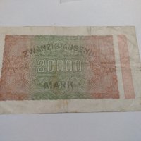 Райх банкнота - Германия - 20 000марки / 1923 година - 17986, снимка 11 - Нумизматика и бонистика - 31029947