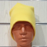 Нова зимна шапка неоново жълт цвят, снимка 6 - Шапки - 32035390