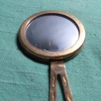 Старо огледало в месингова рамка, снимка 2 - Други ценни предмети - 34274145
