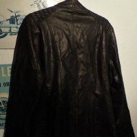 Черно кожено яке (еко кожа), снимка 7 - Якета - 44569862