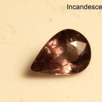 Променящ цвета гранат 0.63ct капковидна шлифовка, снимка 3 - Други - 42882365