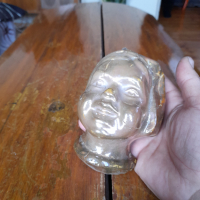 Стара керамична глава,декорация, снимка 2 - Други ценни предмети - 44621393