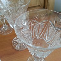 кристални чаши, снимка 2 - Антикварни и старинни предмети - 35590039