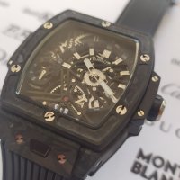 Уникален часовник HUBLOT SPIRIT OF BIG BANG Carbon механичен клас 6А+, снимка 3 - Мъжки - 30283299