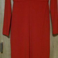 Дълга червена рокля с дълбоко деколте, снимка 1 - Рокли - 38505769