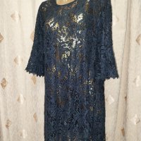  XL/XXL Черна дантелана рокля , снимка 5 - Рокли - 42265762