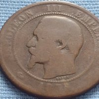Рядка монета 10 сантима 1856"w" Франция Наполеон трети за КОЛЕКЦИЯ 26437, снимка 7 - Нумизматика и бонистика - 42681707