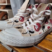 🍒CONVERSE 🍒 Cherry бели кецове с черешки- 38 номер, снимка 8 - Кецове - 44478132