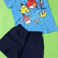 Английскиа детска пижама-ANGRY BIRDS 2 цвята, снимка 1 - Детски пижами - 32421500