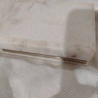 Мраморна кутия за бижута - Минералсувенир, снимка 4 - Антикварни и старинни предмети - 42179546