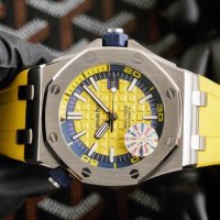 Мъжки часовник Audemars Piguet Royal Oak Offshore Diver Yellow с автоматичен механизъм, снимка 3 - Мъжки - 42385847