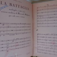 La battaglia- madrigale a otto voci Versione moderna di R. Malipiero, снимка 4 - Други музикални жанрове - 29335656
