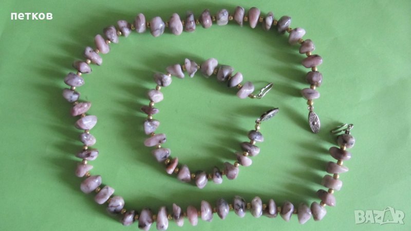 колие и гривна - полускъпоценен камък, снимка 1