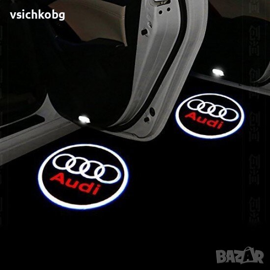 Лого проектор за кола Светеща емблема БМВ, Ауди, Мерцедес, Фолкваген, снимка 1