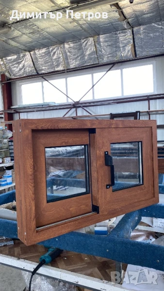 Алуминиево плъзгане(термо) Златен дъб, снимка 1