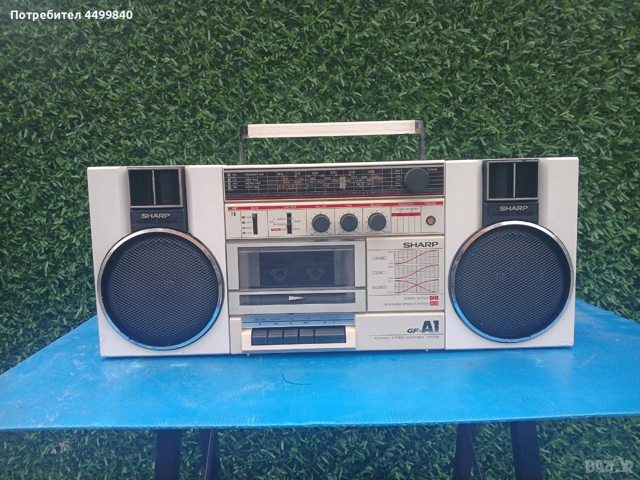 ПРОДАВАМ КАСЕТОФОН ( SHARP GF-A1 JAPAN) , снимка 1