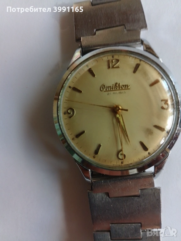 Мъжки швейцарски Омикрон 21 рубина, снимка 1