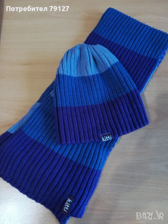 Детски сет шапка с шал, снимка 1