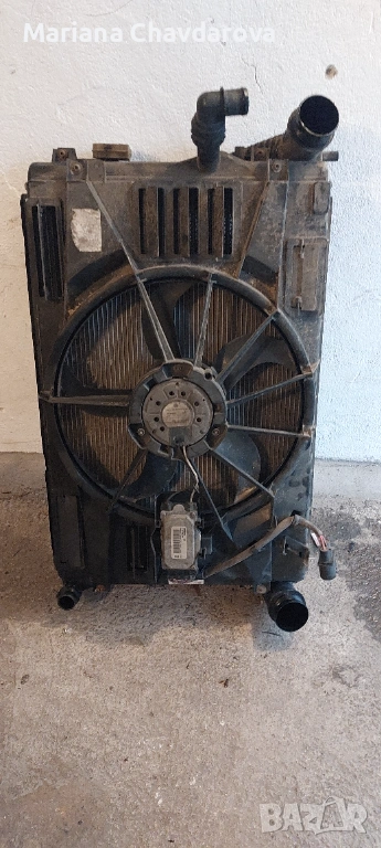 Перка и радиятор с кулер фолцваген кади8, снимка 1