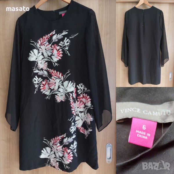 VINCE CAMUTO - черна рокля, снимка 1