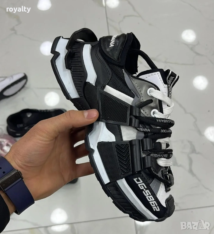 Dolce Gabbana Маратонки 36-44 Номер Най Висок Клас Реални Снимки Черно и Бяло , снимка 1