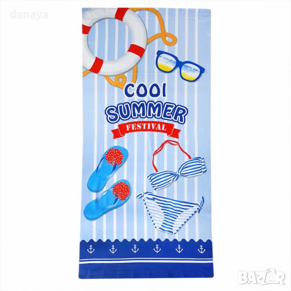 2871 Плажна кърпа Cool Summer, 150x70 cm, снимка 1