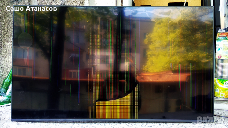 SAMSUNG QE43Q65AAU със счупена матрица ,BN44-01099A ,BN41-02844C ,CY-QA043HGHV1V ,WCA734M, снимка 1