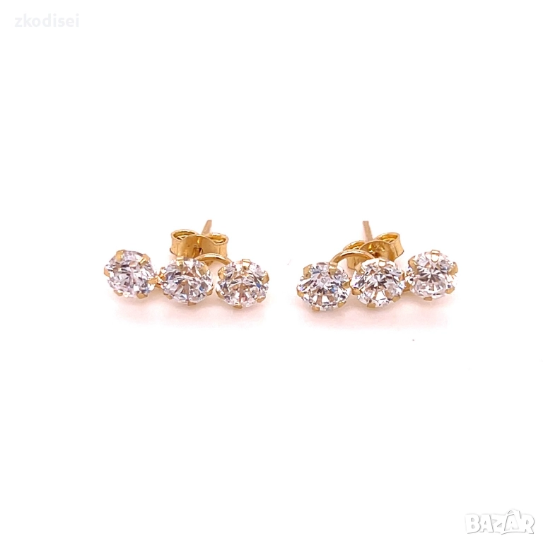 Златни обеци 1,64гр. 14кр. проба:585 модел:36366-6, снимка 1