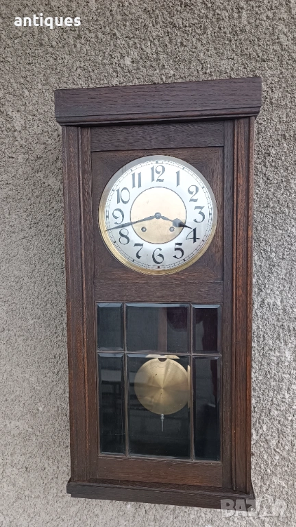 Стар стенен часовник - LFS - Germany - Антика - 1920" год., снимка 1